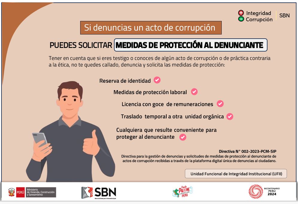 	Campaña: Yo solicito las medidas de protección al denunciante