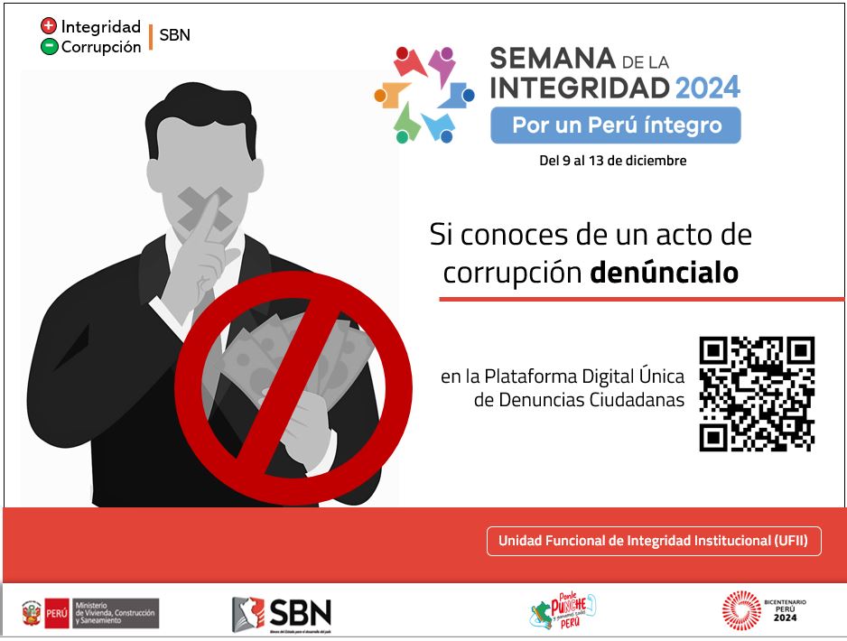 Campaña: Si conoces una acto de corrupción denúncialo