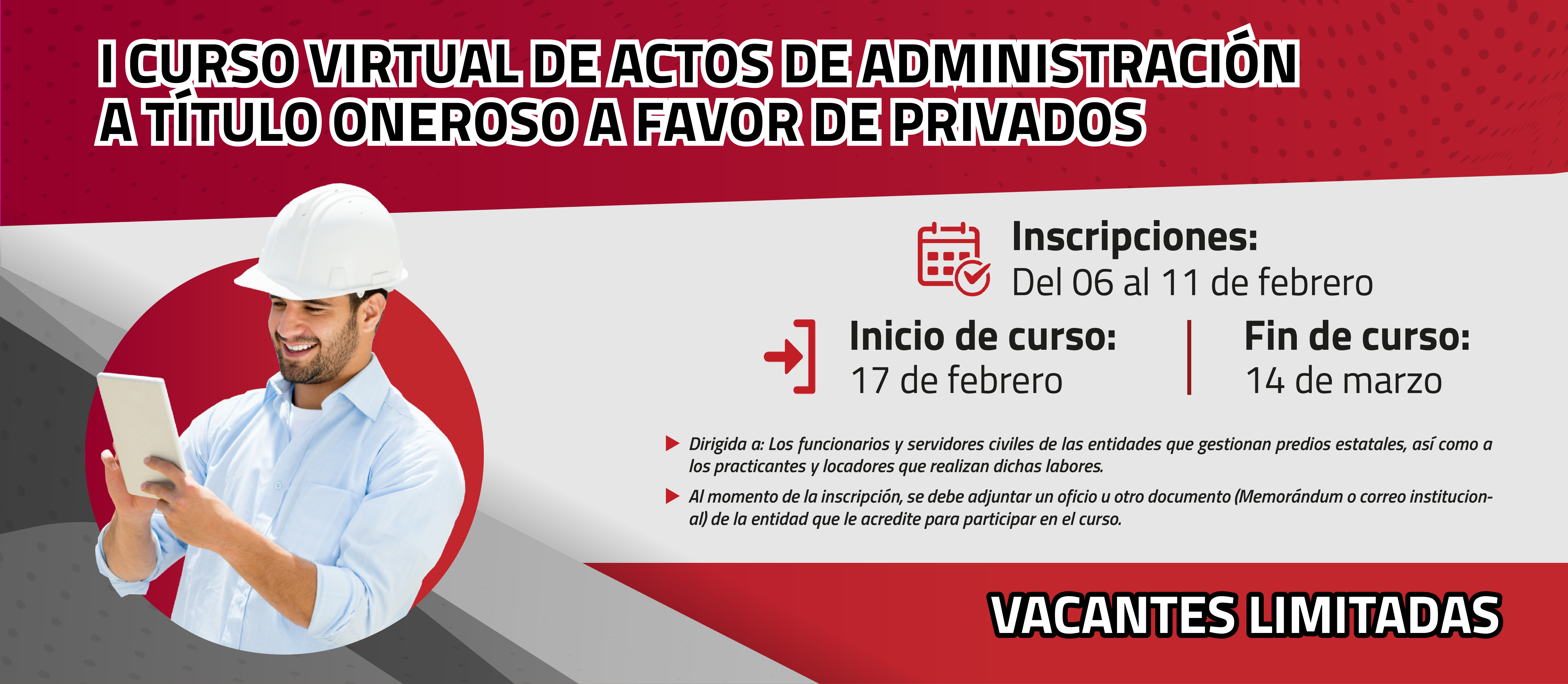 I Curso virtual de actos de administración a título oneroso a favor de privados