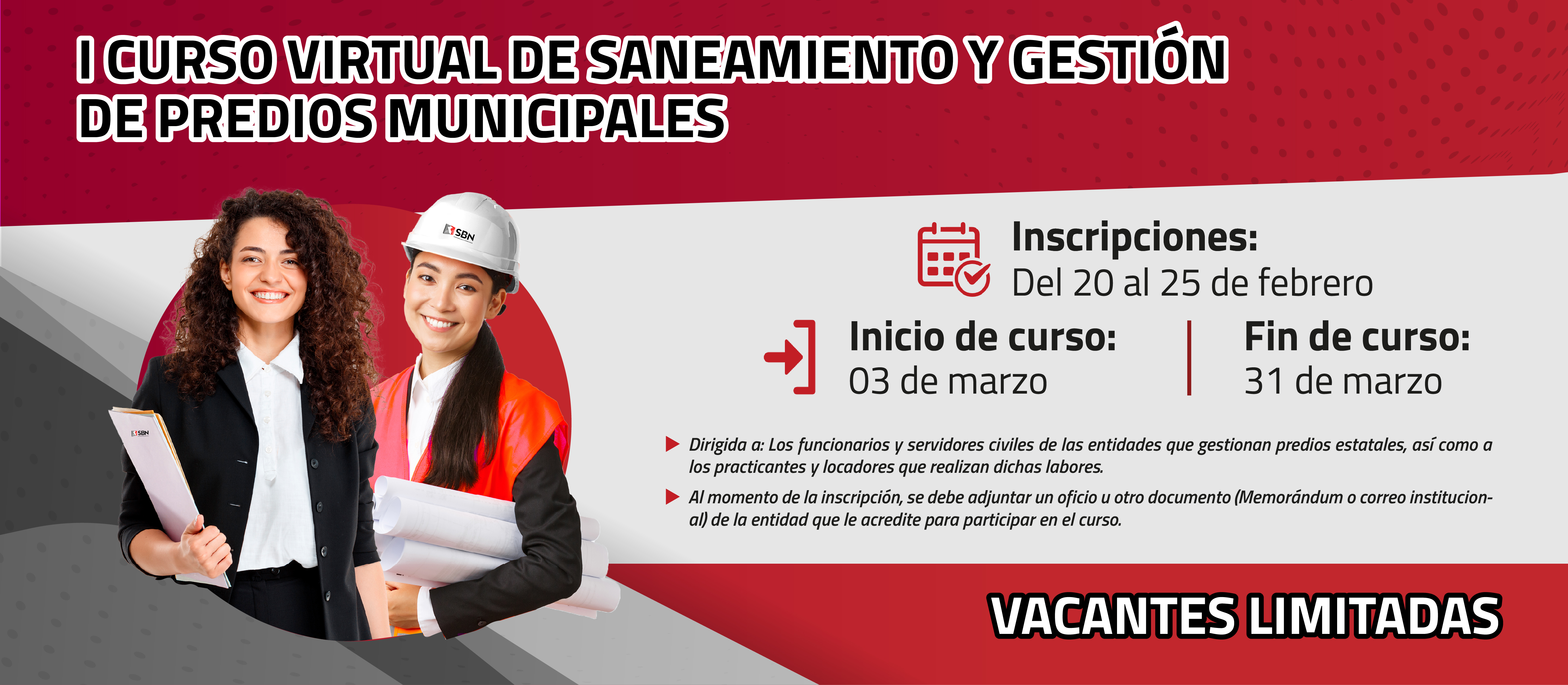 I Curso virtual de saneamiento y gestión de predios municipales